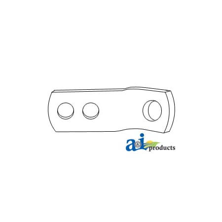 A & I Products Bracket, Check Chain 4" x5" x1" A-184368M1